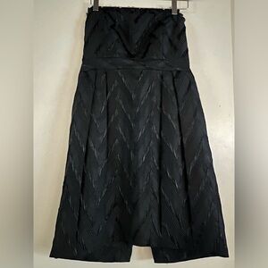 Alice + Olivia Black Textured Dress